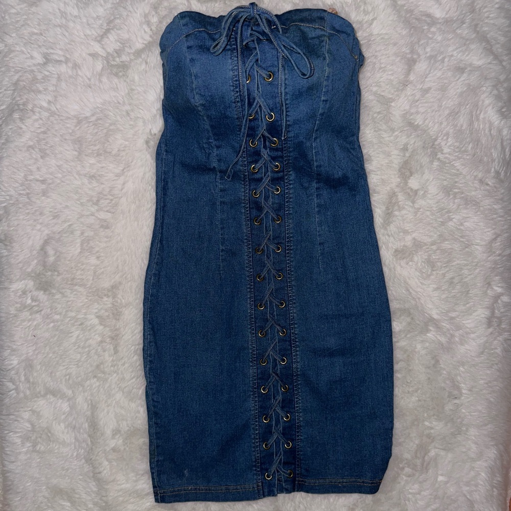 DENIM DRESS FORVER 21